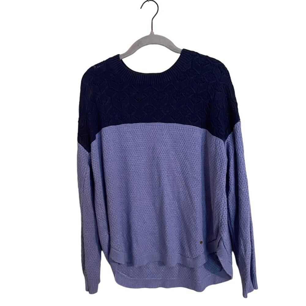 Fat Face‎ Blue Colorblock Sweater Size 10